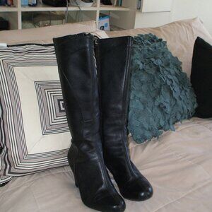 Clarks Black Heeled Boots